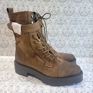 Sam Edelman Junip Combat Suede Boots Sz 7.5 and 5.5